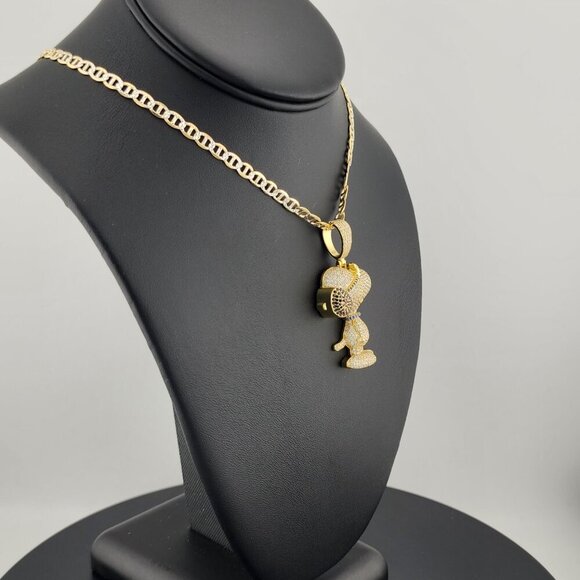 Sterling Silver 925 Snoopy Pendant Necklace – Classic Peanuts Character Jewelry - Picture 5 of 9